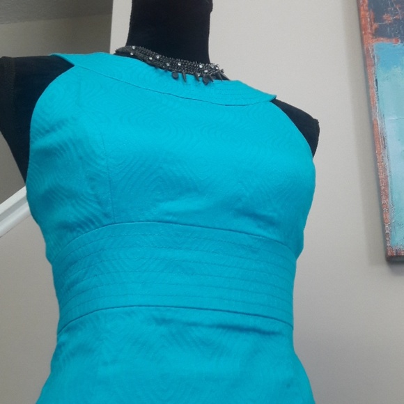 Madison/ Blue/ Halter Neck/ Sheath Dress - Picture 6 of 8